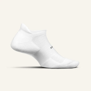 High Performance Ultra Light No Show Tab Sock White|גרבי ריצה וספורט קצרות - לבן