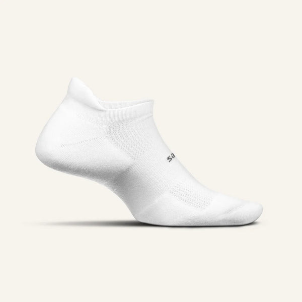 High Performance Ultra Light No Show Tab Sock White|גרבי ריצה וספורט קצרות - לבן