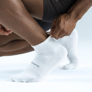 High Performance Ultra Light Cushion Quarter Socks White|גרבי ריצה וספורט - white