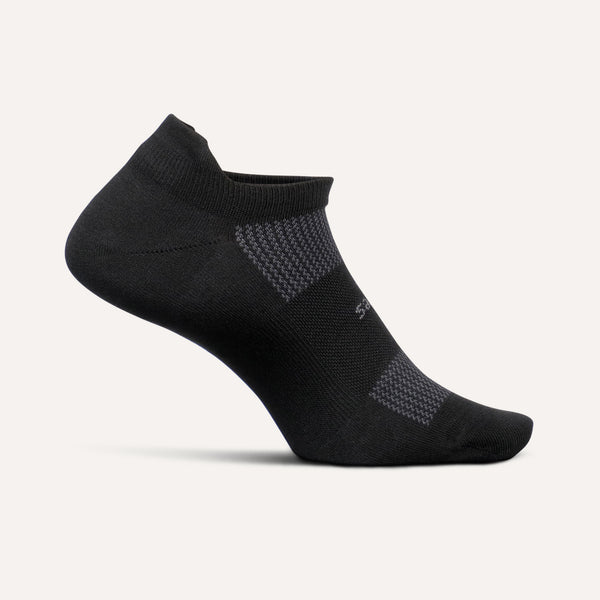 High Performance Ultra Light No Show Tab Sock Black|גרבי ריצה וספורט קצרות - Black