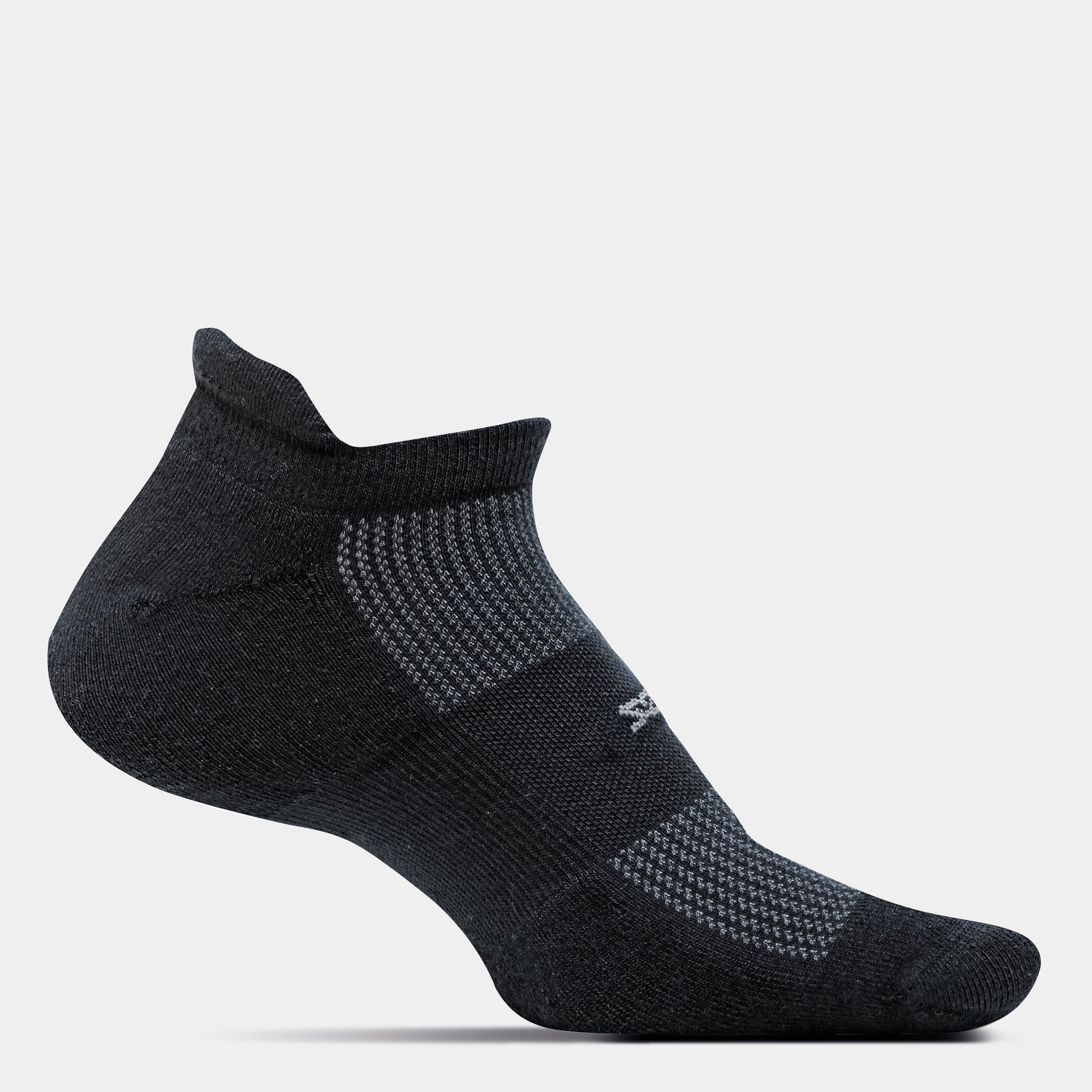 High Performance Ultra Light No Show Tab Sock Black|גרבי ריצה וספורט קצרות