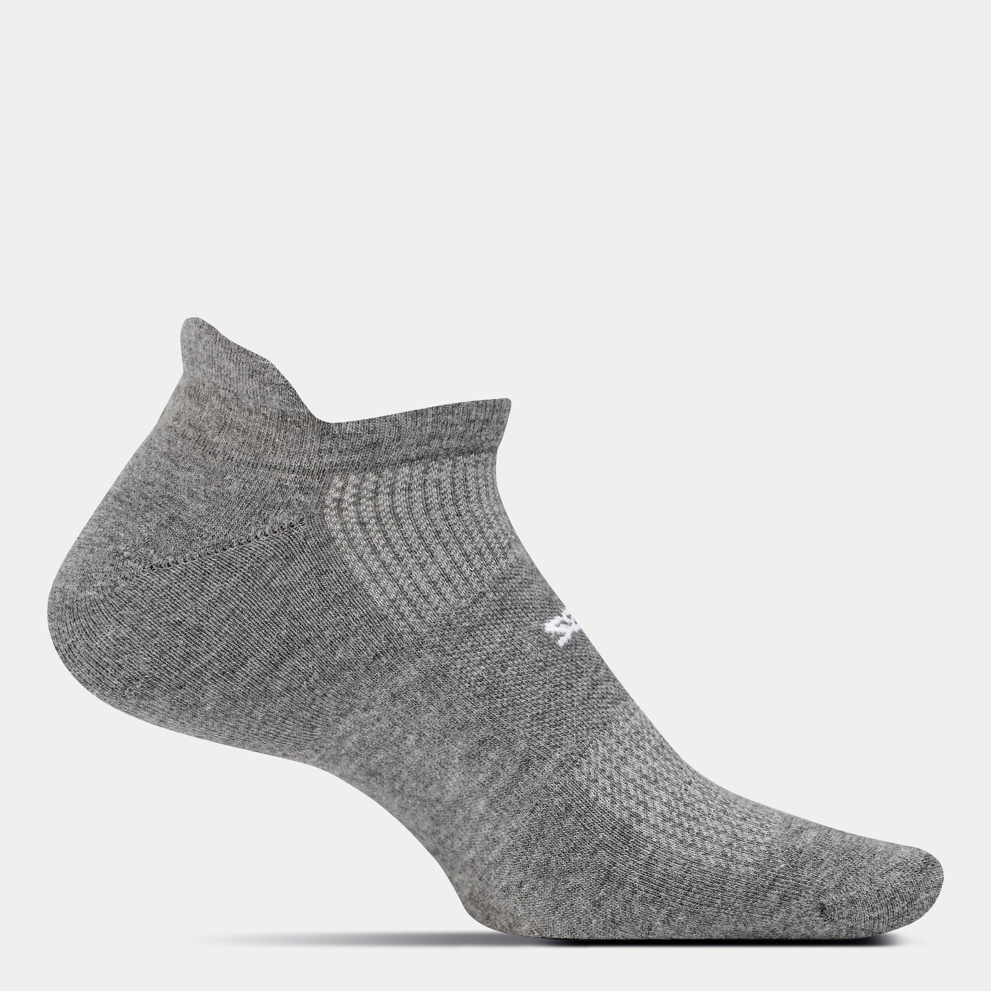 High Performance Ultra Light No Show Tab Sock gray|גרבי ריצה וספורט קצרות